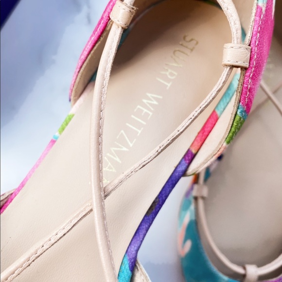 NEW IN BOX Stuart Weitzman Ballet flats watercolor - Picture 5 of 6